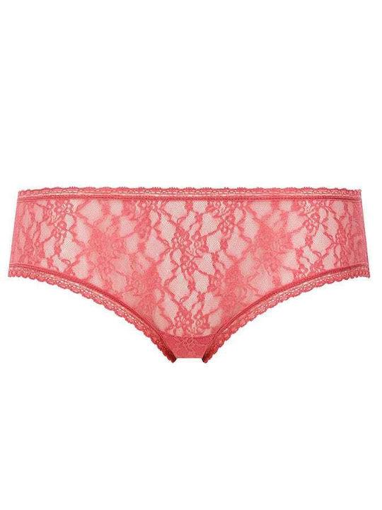 Passionata Damen Slip mit Spitze Rosa