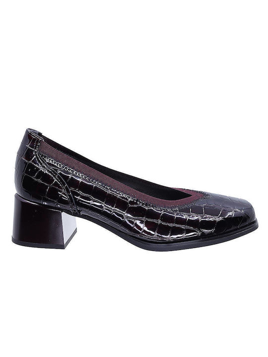 Pitillos Anatomic Patent Leather Burgundy Heels