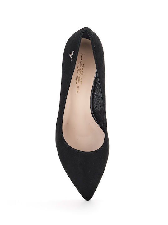 Anatomic Suede Black Medium Heels