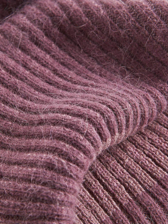 Beanie Γυναικείος Σκούφος Πλεκτός σε Λιλά χρώμα 12-356