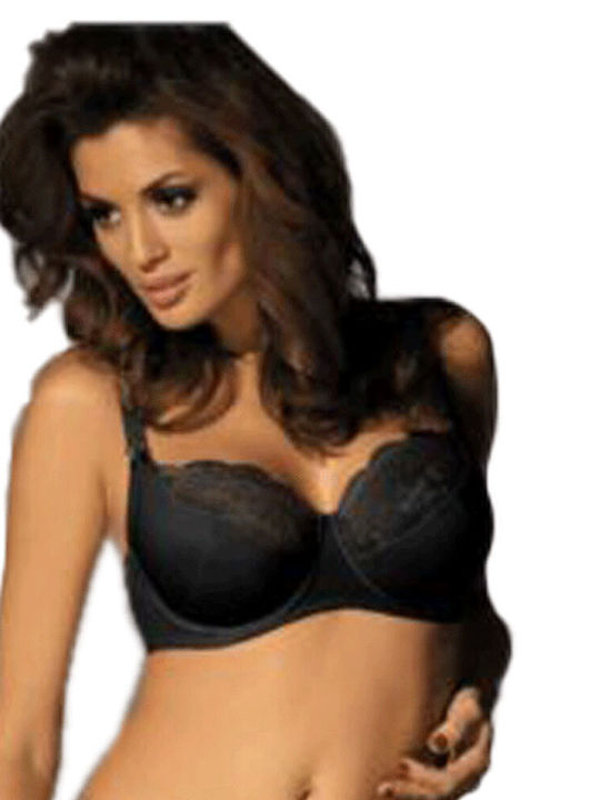 Black Minimizer Sutien fără căptușeală cu Baloane
