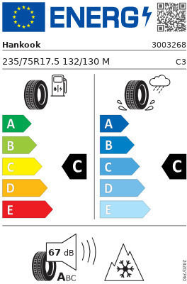 Hankook Ah35 235/75R17.5 132M Θερινό Λάστιχο Φορτηγού