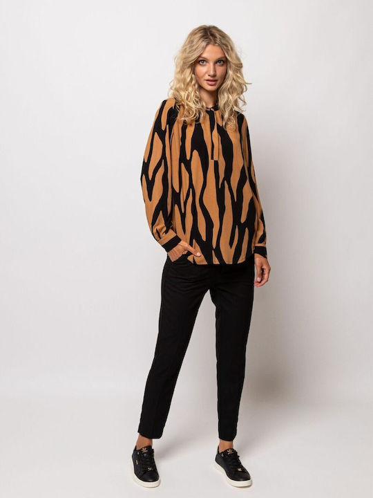 Heavy Tools Women's Long Sleeve Shirt Caramel