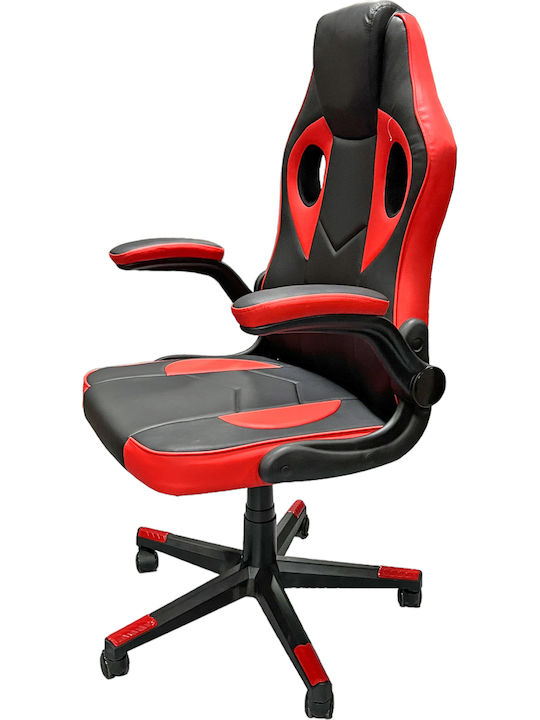 Mega Bazaar 9835 Καρέκλα Gaming Δερματίνης Κόκκινη