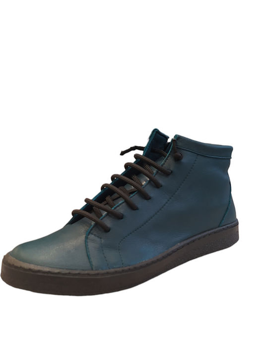 Chacal Leder Damen Knöchelstiefel Petrol Blue