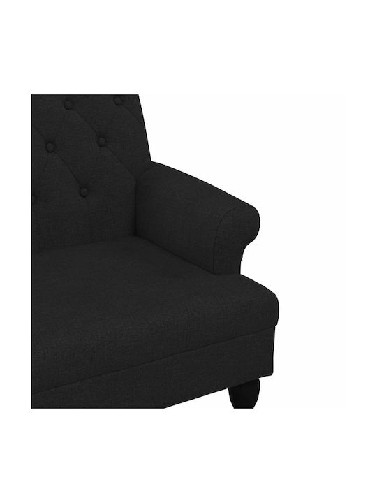 Διθέσιος Καναπές Μαύρο 120x62x75.5εκ. 372122