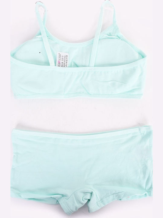 Hand's Foner Kids' Set Boxer with Bralette Mint 2pcs