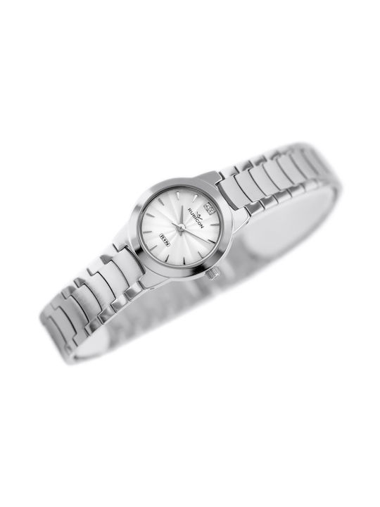 AGBarr Damen Uhr mit Silber Metallarmband
