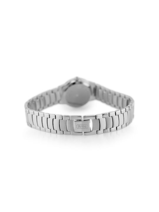 AGBarr Damen Uhr mit Silber Metallarmband