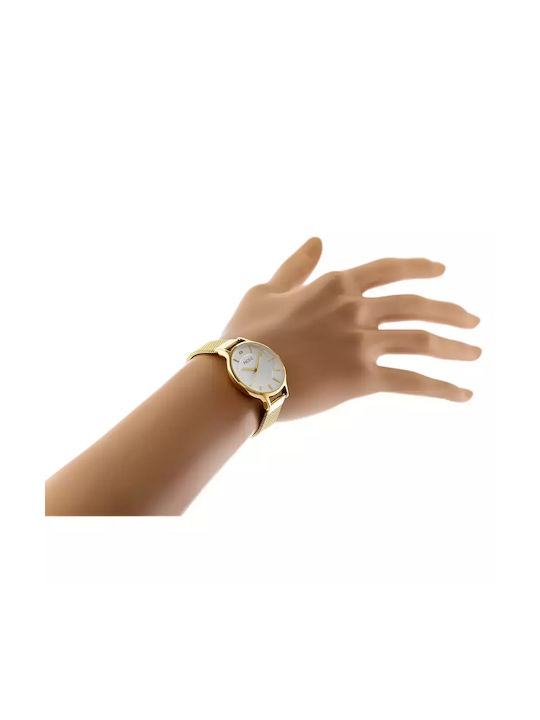 Pacific Women's Watch with Gold Metal Bracelet