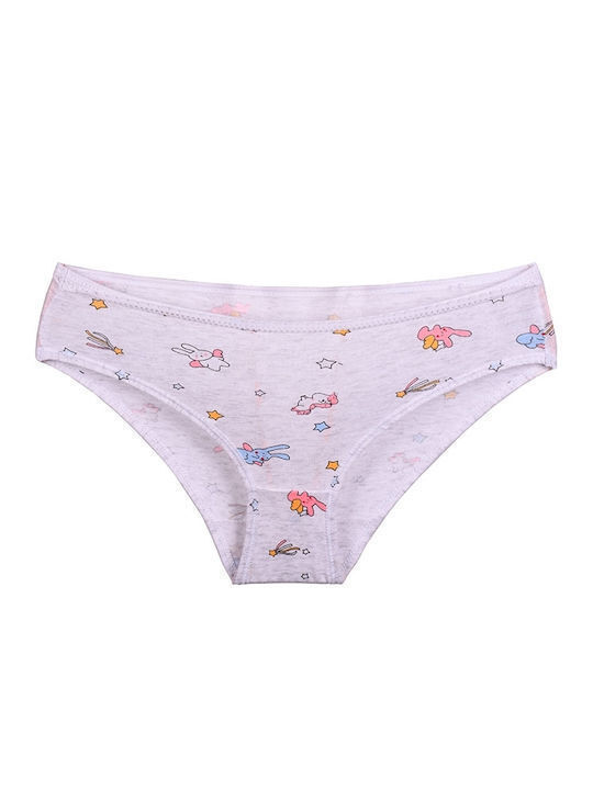 Berrak Kids' Set with Briefs Pink-White-Grey 3pcs