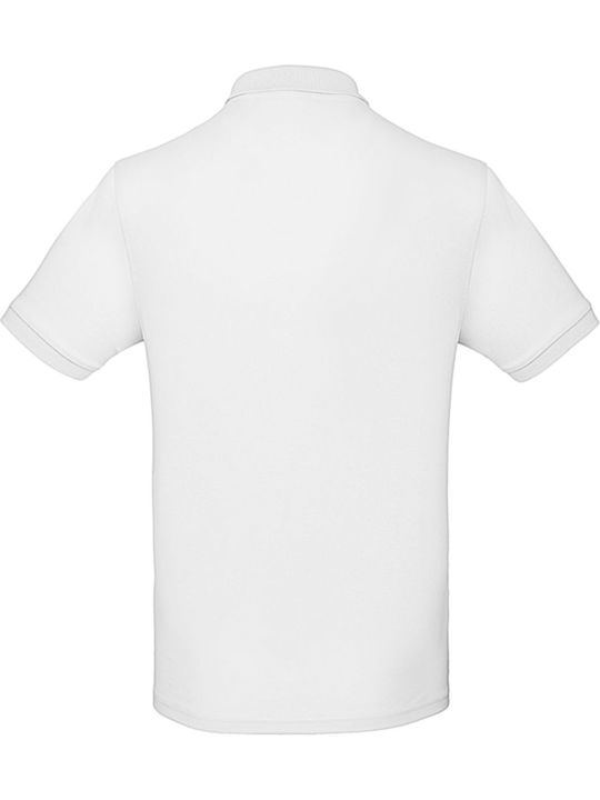 B&C Ανδρικό Διαφημιστικό T-shirt Κοντομάνικο White