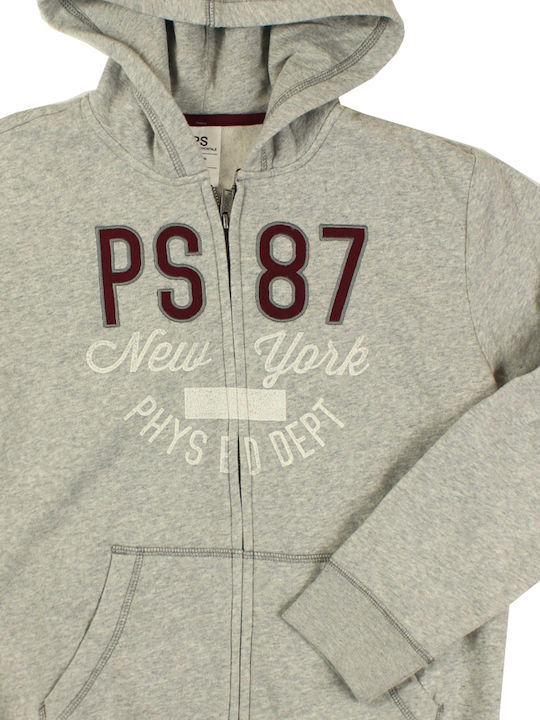 Kinder-Sweatshirtjacke mit Kapuze Gray