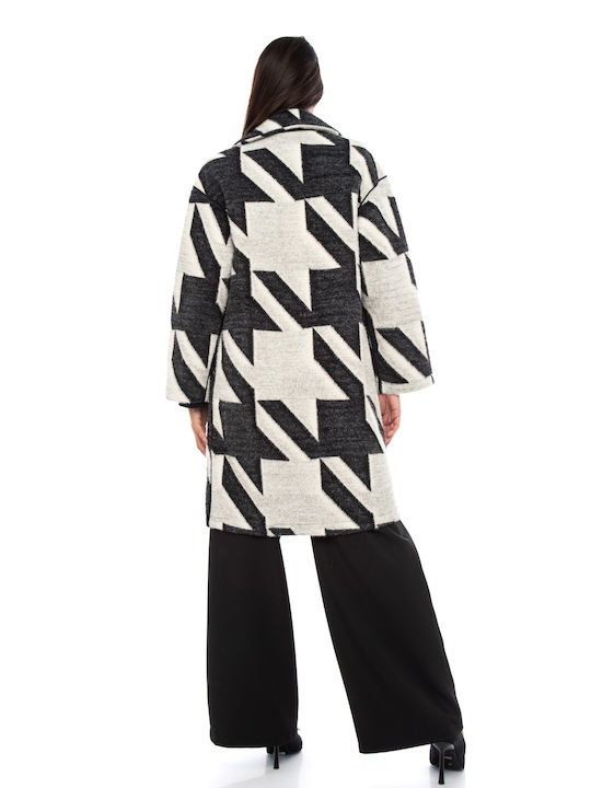 E-shopping Avenue Women's Midi Coat with Fur Beige