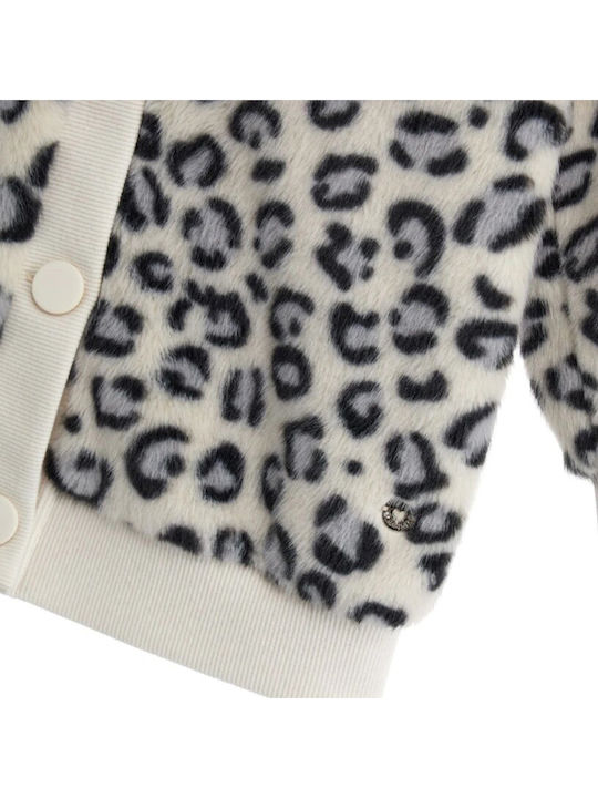 Kinderstrickjacke Pelz Mehrfarbig
