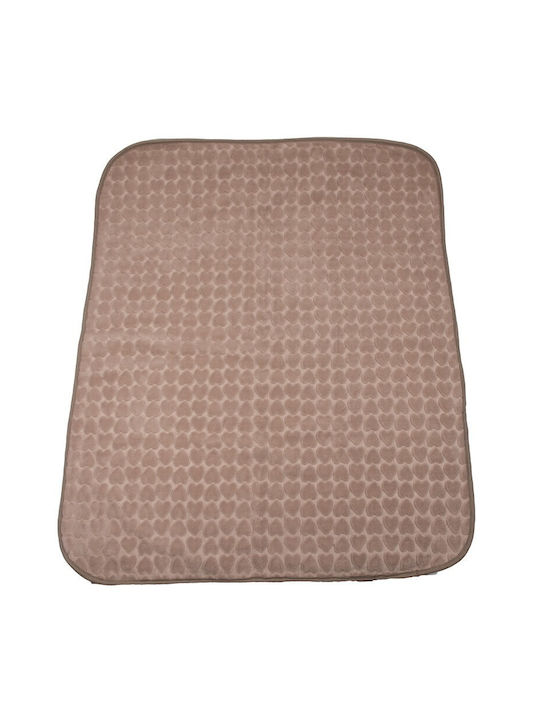 Kamtex Baby Κουβέρτα Αγκαλιάς & Λίκνου 0268 Βελουτέ Καφέ 100x115εκ.
