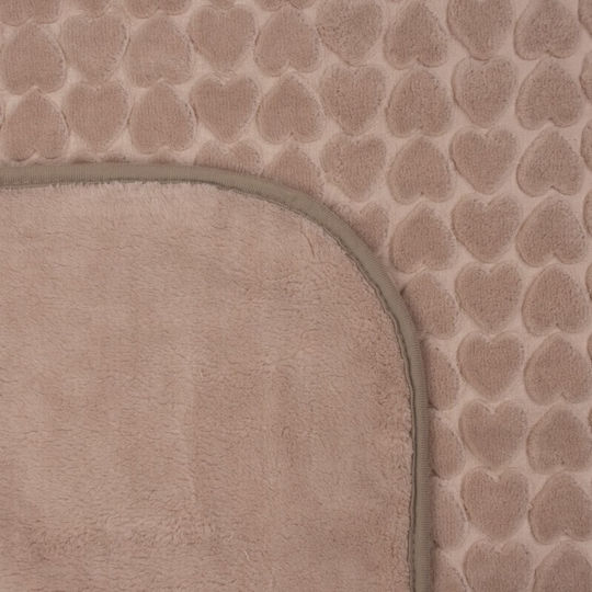 Kamtex Baby Blanket Nursery Swaddling Blankets 0268 Velvet Brown 100x115cm