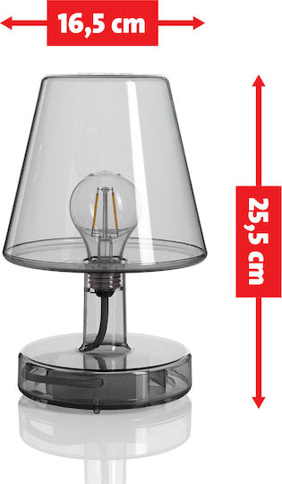 Fatboy Lampă de masă cu Abajur Gri și Bază