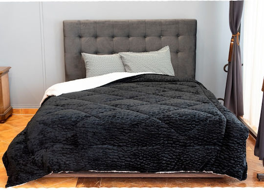 BS Collection Комбинирано одеяло Куинсайз 220x240бр Черно 350 г/м²Gsm