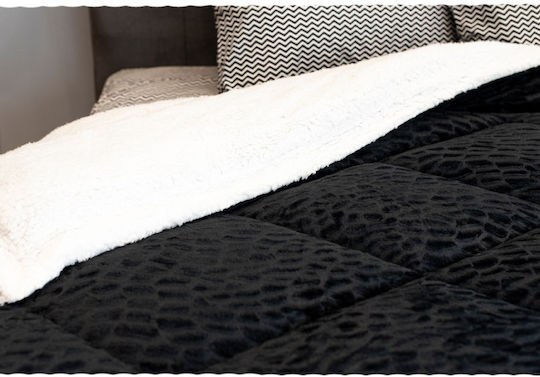 BS Collection Комбинирано одеяло Куинсайз 220x240бр Черно 350 г/м²Gsm