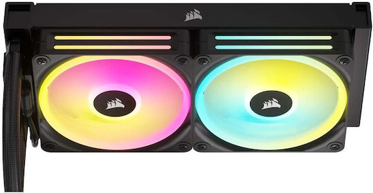Corsair iCUE Link H100i LCD Water Cooling AIO CPU with 2 120mm Fans and RGB Lighting