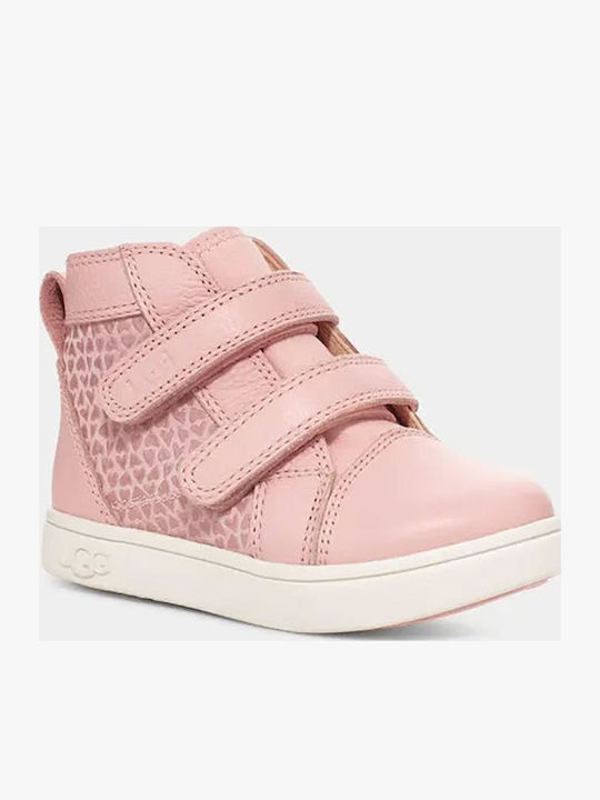 UGG Βρεφικά Sneakers Αγκαλιάς Ροζ Rennon II Gel Hearts