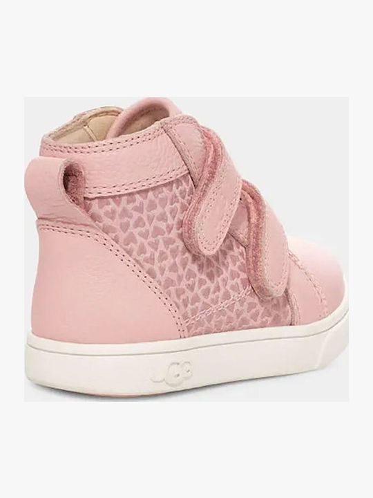 UGG Βρεφικά Sneakers Αγκαλιάς Ροζ Rennon II Gel Hearts
