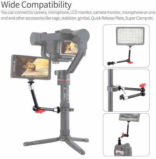FeelWorld Αξεσουάρ Φωτογραφικής Μηχανής Rugged Articulating Magic Arm with 1/4" Thread Screw