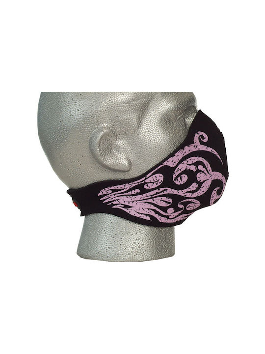 Bandero Μάσκα Προσώπου Αναβάτη Μοτοσυκλέτας Neoprene Ροζ Χρώμα