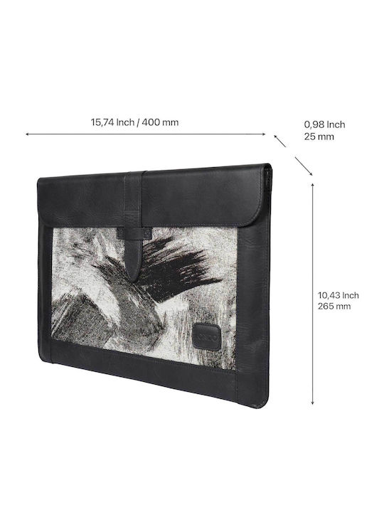 Londo Design OTTO463 Tasche Fall für Laptop 16" in Schwarz Farbe
