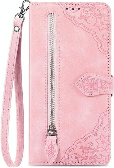 Flower Zipper Портмоне Розов (Google Pixel 8)
