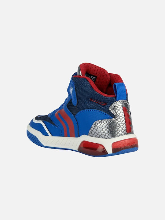 Geox Παιδικά Sneakers High Inek Ανατομικά Μπλε