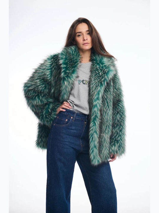 PCP Yeti Women's Short Fur Green (Prasini)