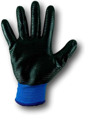 Γάντια Εργασίας Μπλε Νιτριλίου
