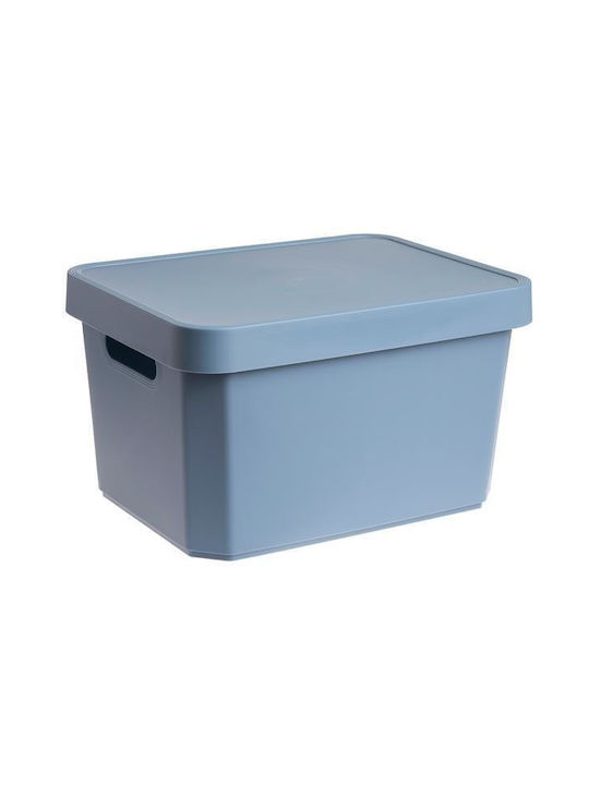 Cyclops Cave Plastic Storage Box with Lid Ciel 21.5x36x21cm 1pcs