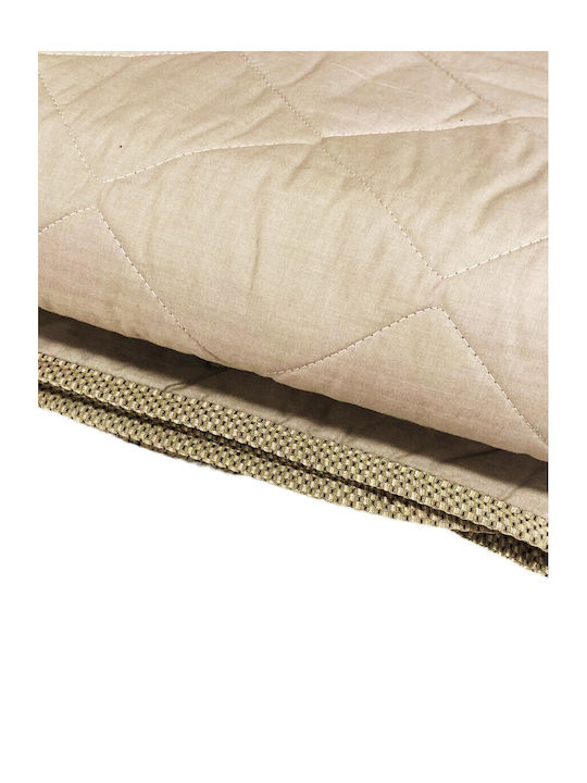 Decotelia Κουβερλί Μονό Σκούρο μπεζ 160x240cm