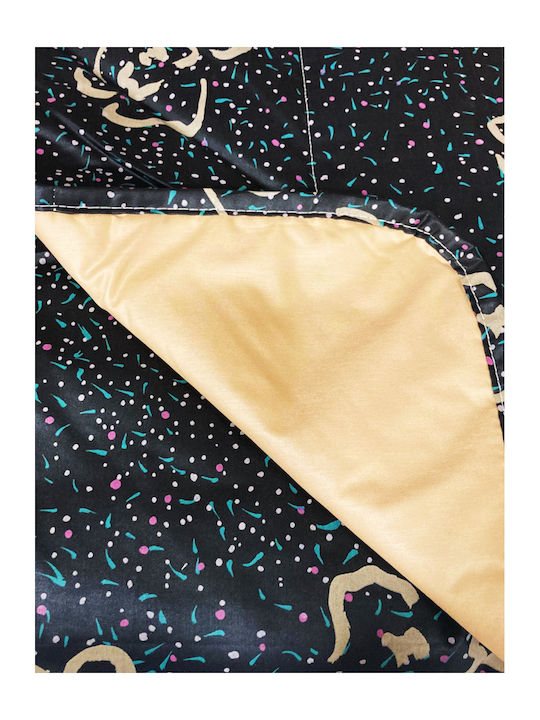 Decotelia Coverlet Queen Size Black 220x240cm
