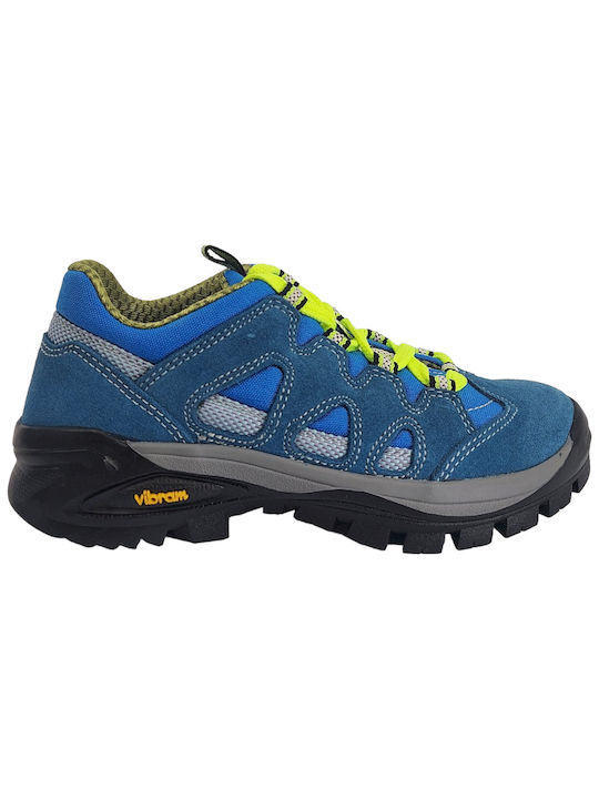 Olang Kids Leather Hiking Shoes Blue