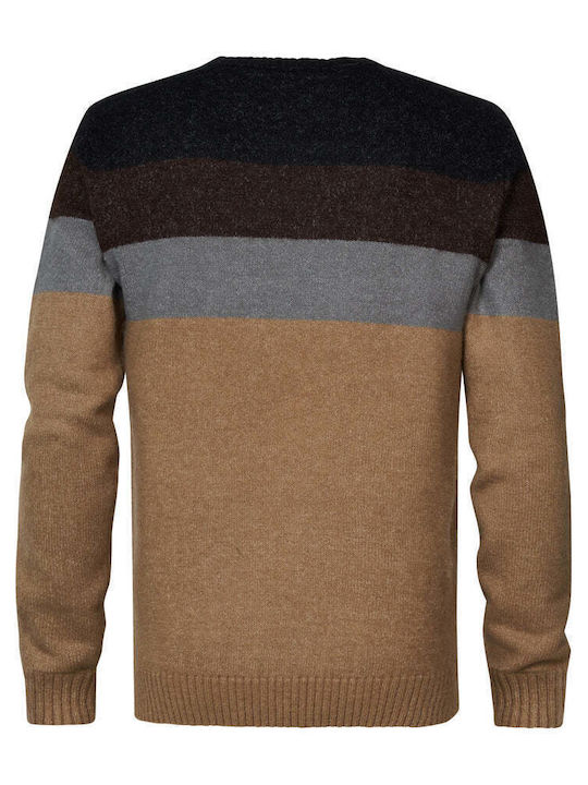 Petrol Industries Herren Langarm-Pullover Beige