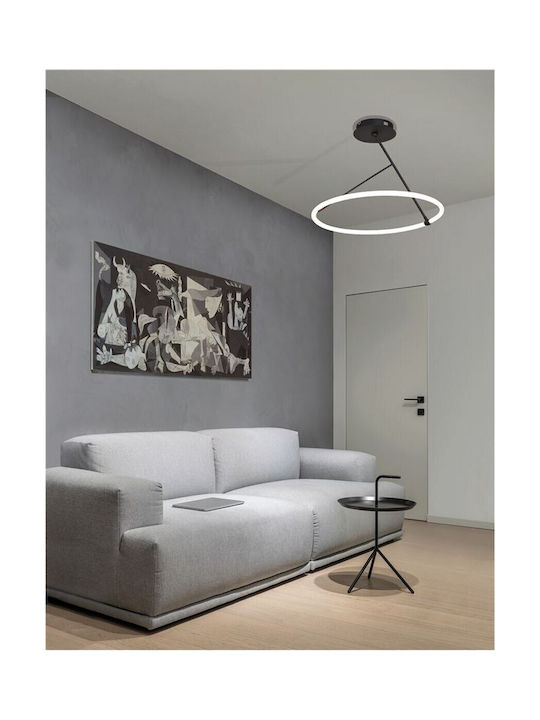 Nova Luce Pendant Light Black LED with Warm White Light