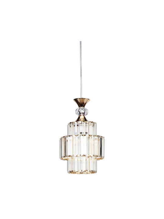 Keskor Pendant Light Gold with Socket E27 16x26cm