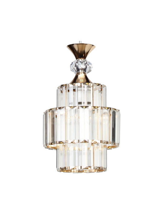 Keskor Pendant Light Gold with Socket E27 16x26cm