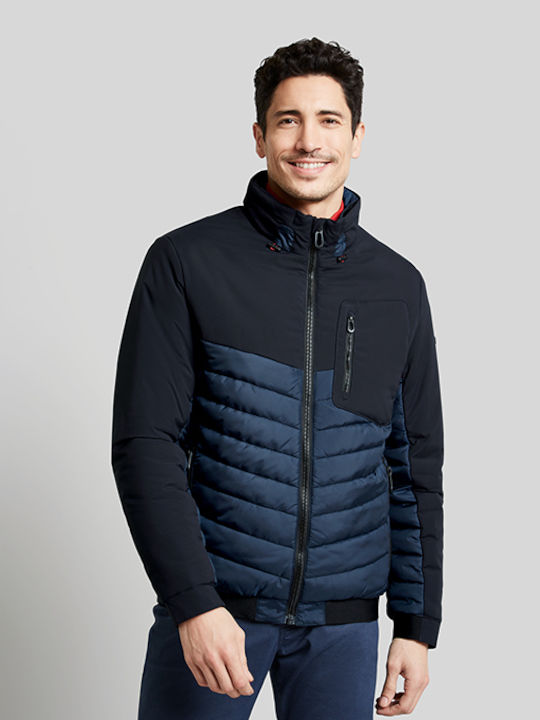 Bugatti Herren Winter Jacke Bomber Μπλε