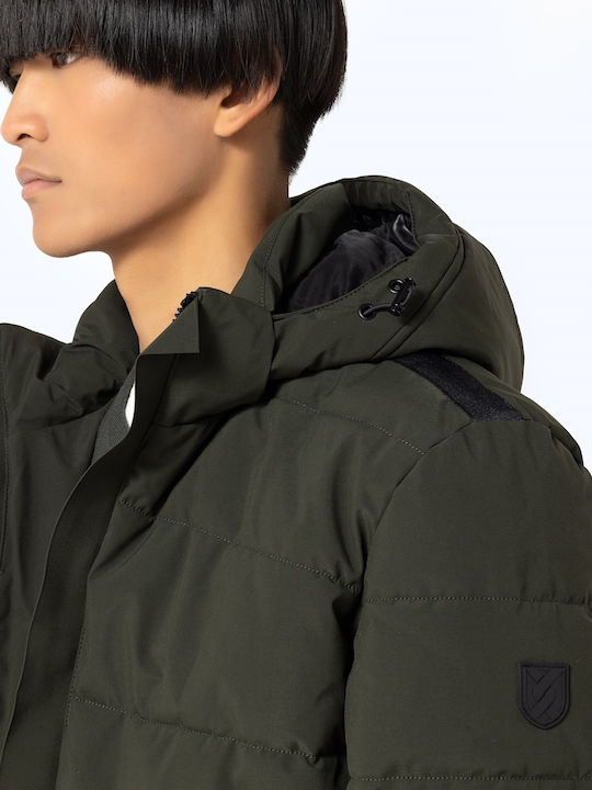 Χειμωνιάτικο Μπουφάν Puffer OliveGreen.