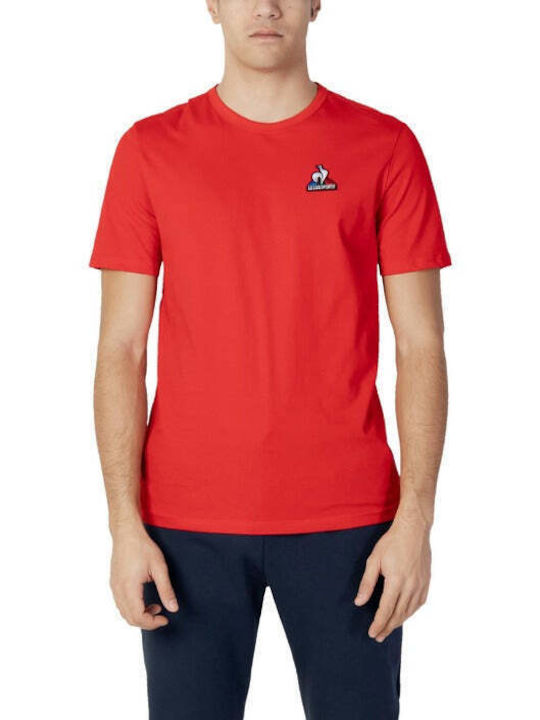 Le Coq Sportif Men's Short Sleeve T-shirt Red