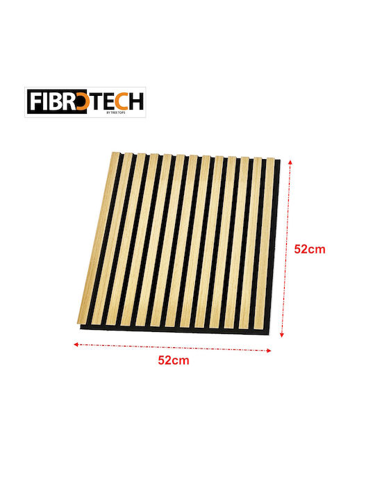Panouri Decorative 3D Light Oak Bej 52x52x2.2cm 2 Bucăți