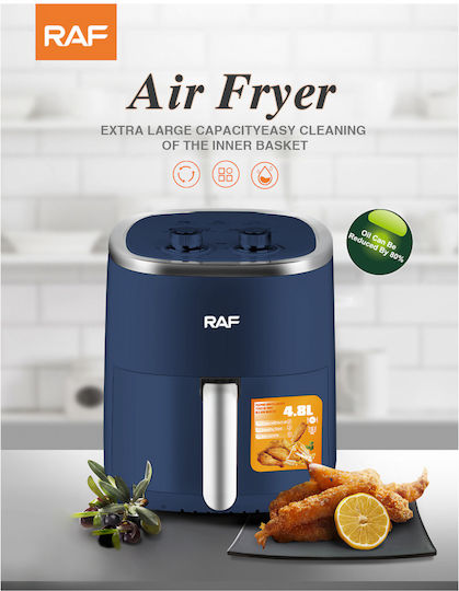 Raf R-5006B Air Fryer 4.8lt Μπλε