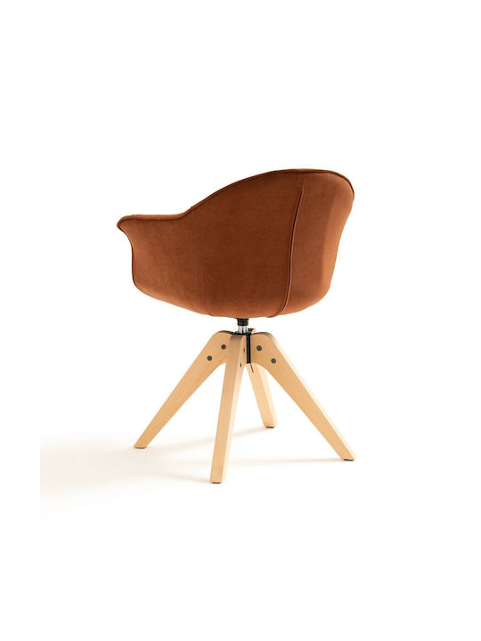 Quilda Stühle Speisesaal Orange 1Stück 63.5x58x82cm