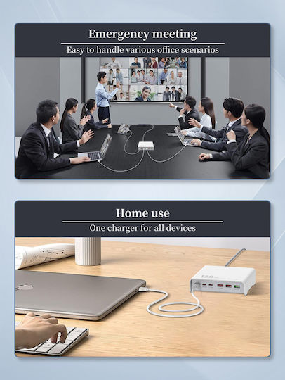 Ldnio Charging Stand with 3 USB-A Ports and 3 USB-C Ports 120W Power Delivery in Black color (Q605)