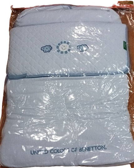 Manterol Casa Ποδόσακος Καροτσιού Μπλε 78x43εκ.